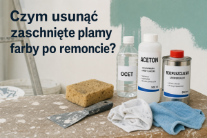 Czym usunąć zaschnięte plamy farby po remoncie?
